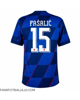 Croația Mario Pasalic #15 Tricou Fotbal Replică European 2024 Barbati Deplasare